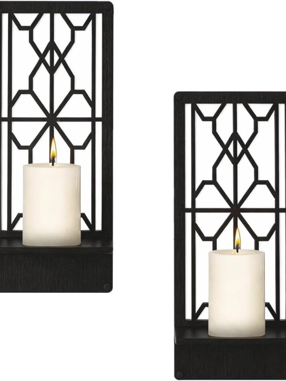 Farmhouse Rustic Wall Candle Holder,Minimalist Rustic Wall Art Style 2